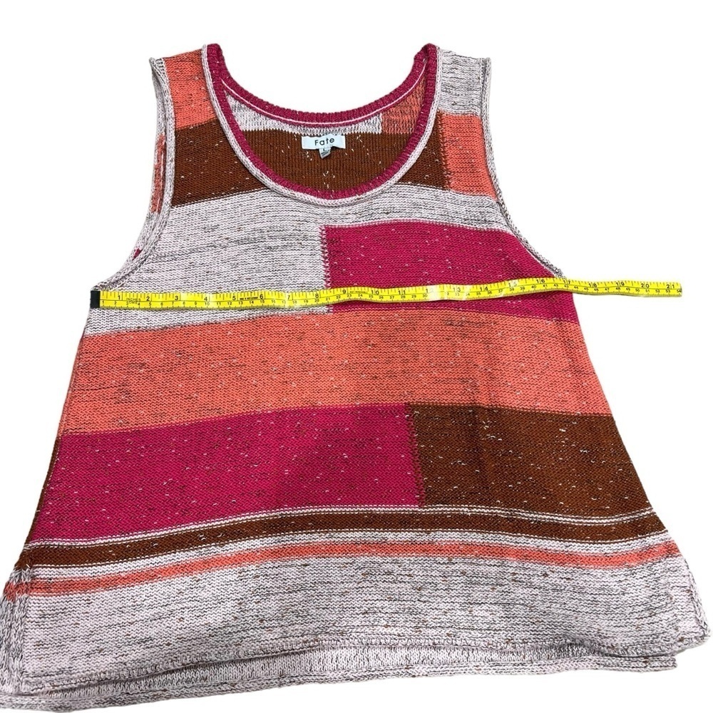 Fate Color Block/Patchwork‎ Knit Tank Size Large - Picture 8 of 14